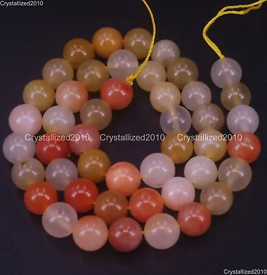 Natural Gemstone Quartzite Jade Round Spacer Loose Beads 4mm 6mm 8mm 10mm 15.5  • £7.15