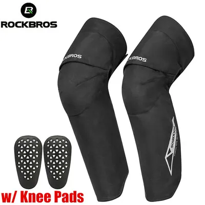 ROCKBROS Motorcycle Knee Pads Protector Winter Windproof Leg Warmers Leg Gaiters • $39.99