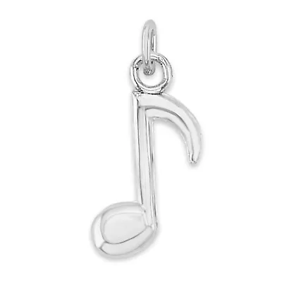 925 Sterling Silver Music Note Charm Tiny Charm Collectable For Bracelet • $14.99