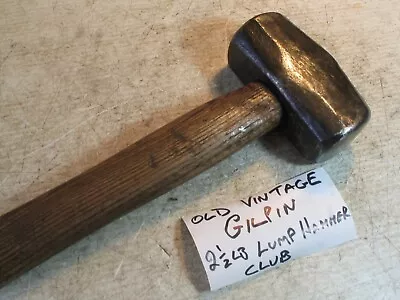 NICE OLD VINTAGE 21/2 Lbs  GILPIN  CLUB LUMP HAMMER USABLE COLLECTABLE OLD TOOL • £11.25