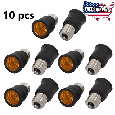 10pc Candelabra Base E12 To European Base E14 Socket Enlarger Adapter E12 To E14 • $10.59