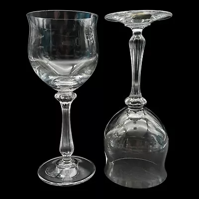 Pair (2) Mikasa ARDMORE Crystal Water Wine Iced Tea Goblets 8  Tall • $24