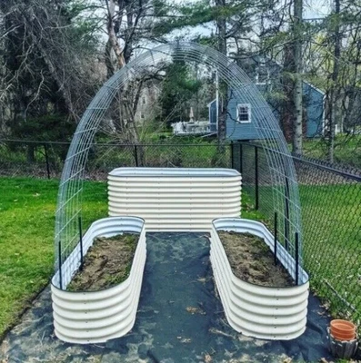 £69.99 • Buy VEGEGA Raised Garden Bed Vegetable Flower Galvanized Metal Planter Design DIY