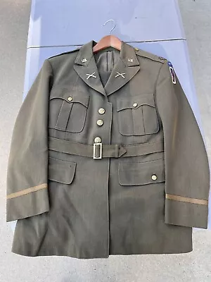 WWII 10th Mountain Officer Jacket Uniform Group Camp Hale Ski 86th 87th Bullion • $149.99