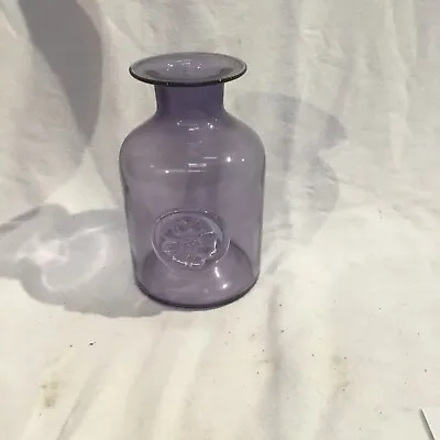 Dartington Glass Crystal Anemone Small Purple Daisy Vase • £50