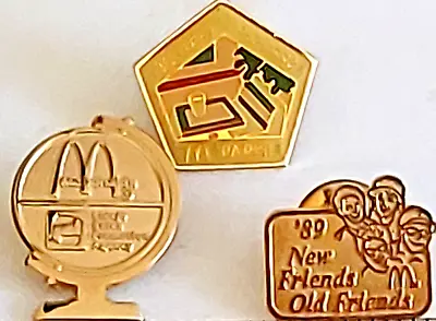 McDonald's Lapel Pins Lot Of 3 • $9.95