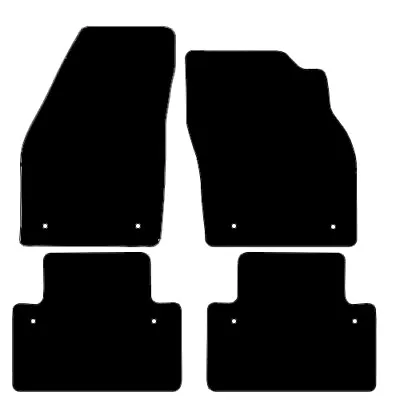 Fits Volvo S40/ V40 2004 To 2012 Tailored Black Car Floor Mats Set (8 Clips) • $44.20