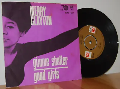 MERRY CLAYTON Gimme Shelter ULTRA RARE Danish PS Picture Sleeve • $199