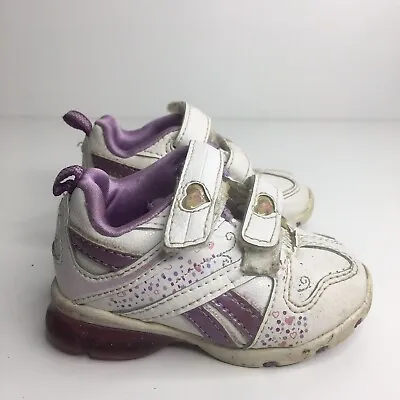 Reebok Girls Retro Shoes Size 4 Kids Childrens Toddler White Sneakers Vintage • $18.95