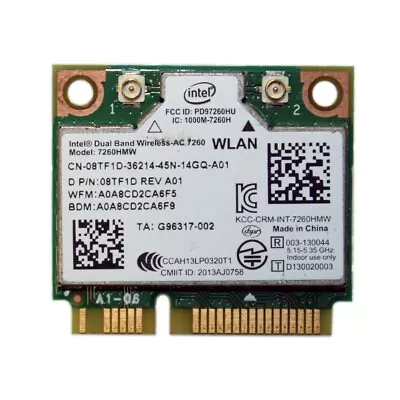 8TF1D OEM Dell Latitude E7440 Mini PCI Express WLAN WiFi 802.11ac Wireless Card • $11