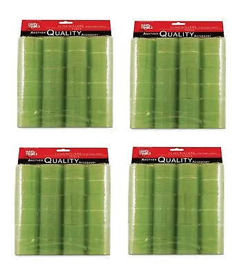 Hair Tools Cling Rollers Large Green 48mm (12) Pack Of 4 • £22.10
