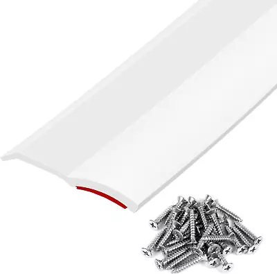 36FT Universal Garage Door Seal White Weatherproof Stripping Top And Sides Soft • £35.35