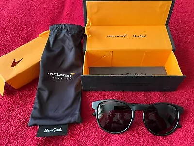 McLAREN SUNGOD BLACK SUNGLASSES  BOXED NEW • £39.99