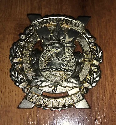 Antique Vintage WW2 WWII Canadian Toronto Scottish Regiment Cap Badge Rare • $20