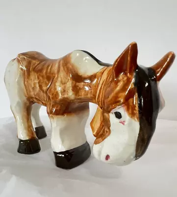 Vtg 1945-1952 Handpainted Ceramic Donkey Mule Plowhorse Made In Occupied Japan • $20