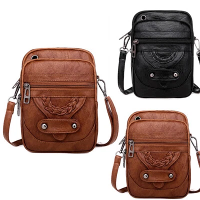 £7.29 • Buy Soft Leather Bag RFID Blocking Wallet Shoulder Strap Phone Purse Women Crossbody