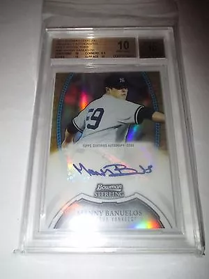 MANNY BANUELOS 2011 Bowman Sterling GOLD Autograph #28/50 BGS 10 Pristine AUTO • $129.99