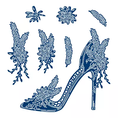 £7.99 • Buy Tattered Lace Wedding Slippers Shoe Cutting Dies 500789