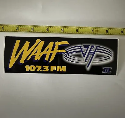Van Halen 3 WAAF Sticker Eddie Gary Cherone  • $9.99