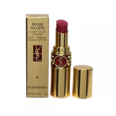 Ysl Rouge Volupte Silky-sensual Radiant Lipstick 4g #9-rose Caresse Ysl35334 • $49.50