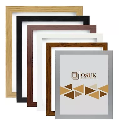 Modern Photo Frame Picture Frame Poster Frames A1 A2 A3 A4 A5 Black White Oak • £0.99