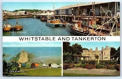 Postcard Whitstable And Tankerton Kent England Posted 1986 • £2.25