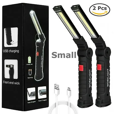 Rechargeable LED COB Work Light Mechanic Flashlight Lamp Magnetic Base Bright • $13.99