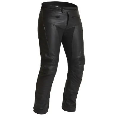 Halvarssons Rullbo Leather Motorcycle Bike CE Armoured Trousers Pants Black • £389