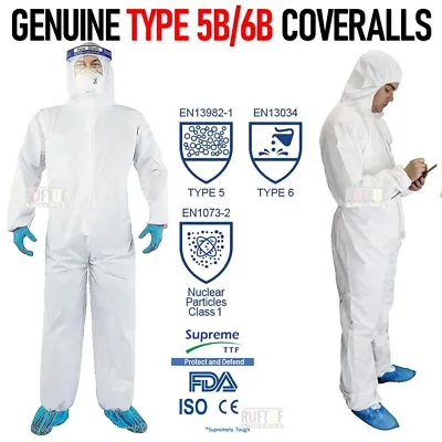 Painting Bodyshop Coveralls (type 6 & 5 Same As Tyvek) Disposable .overall.spray • £8.99