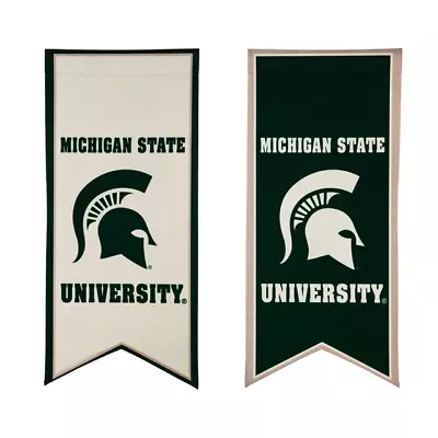 Michigan State Spartans Garden Flag Banner Two Sided 12.5  X 28  NCAA • $15.97