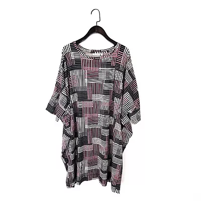 Masai Lagenlook Dusky Orchid Gabina Oversized Jersey Top - Size L • £28