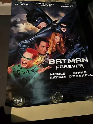 Batman Forever Movie Poster Video Store Super Rare Jim Carrey Val Kilmer • $9.99