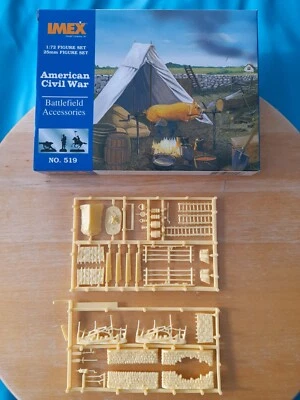 £5.49 • Buy Imex 1/72 AMERICAN CIVIL WAR BATTLEFIELD ACCESSORIES Set 519 Boxed Set On Sprues