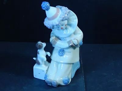 $39.99 • Buy Lladro #5279 Pierrot Clown Playing Accordion & Dancing Dog Figurine 1985