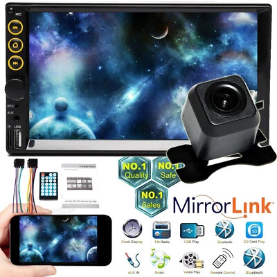 $62.46 • Buy Car Stereo Radio AUX Bluetooth Mirrorlink For GPS Chevy GMC Truck Pickup SUV+Cam