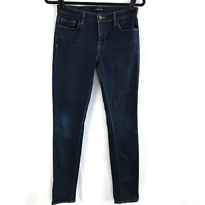 J Brand Skinny Leg Jeans Women Size 26 Blue Pure Stretch Mid Rise Dark Wash • $16.96