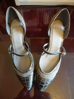 £8 • Buy Office Metallic & Suede Bronze Shoes Size 39 EU 6UK