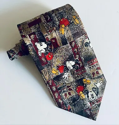 Disney Unlimited Tie Mens Mickey Classic Necktie Mickey Mouse Vintage A-1 • $12.78