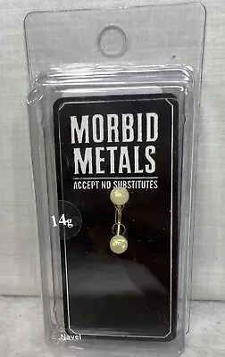 Morbid Metals 14g Navel Ring Barb Body Piercing Jewelry Pearlescent Confetti New • $2.99