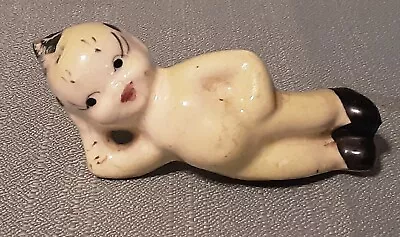 Vintage Androgenous Reclining Pixie Imp Elf Figurine As Is • $10