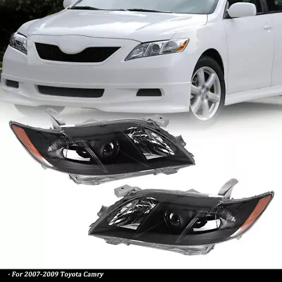 Halogen Headlight Assembly Set Left + Right Side  Fit For 2007-2009 Toyota Camry • $60.11