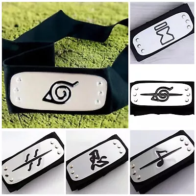 $7.99 • Buy Naruto 1 Headband 20 Options Akatsuki Shinobi Ninja 37” Anime 4”x 1.6” US Seller