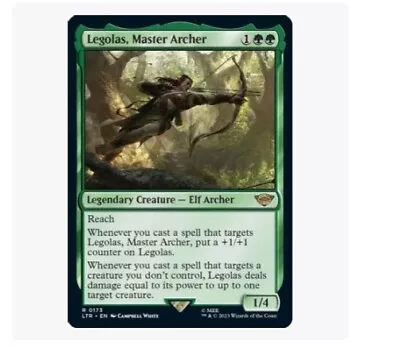 MTG Legolas Master Archer The Lord Of The Rings: Tales Of Middle-earth 0173... • $1.79