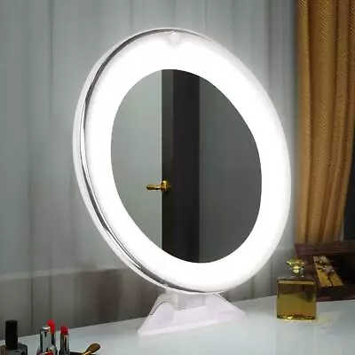 10X Magnifying Mirror With LED Lights Make Up Shaving Illuminated Cosmetic UK • £7.89