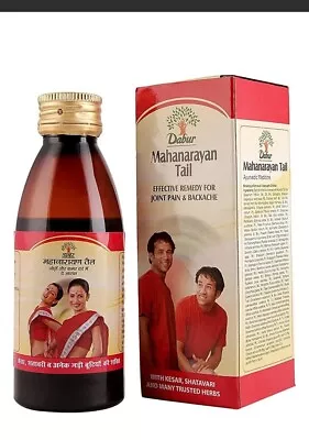  2 X Dabur Mahanarayan Tail Oil For Joint Pain&Backache 100 Ml Each Expiry 10/24 • $11.99