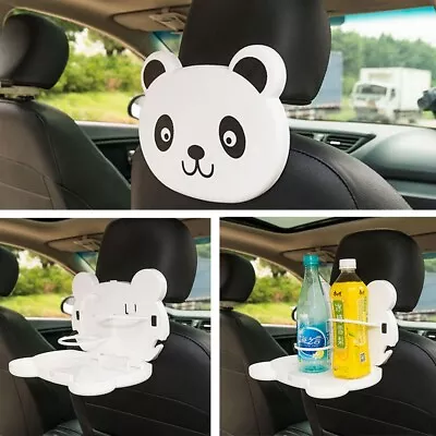 Auto Dining Table Car Folding Back Seat Tray Baby Travel Panda Cup Holder Desk • £9.99