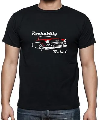 ROCKABILLY REBEL CLASSIC Style T-Shirts 1950's Chevy Chevrolet Mens Womens Kids • £7.99