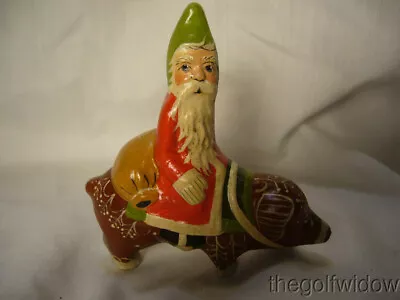 Vaillancourt Folk Art Santa On Gingerbread Pig Signed By Judi Vaillancourt • $229.99