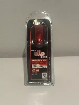 COBY MP-C582 Clip MP3 Player 1 GB - Red NEW 2007 • $26.99