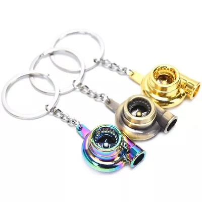 JDM Mini Turbo Turbocharger Keychain Spinning Turbine Turbo Supra Fan 2JZ Gift • $8.54